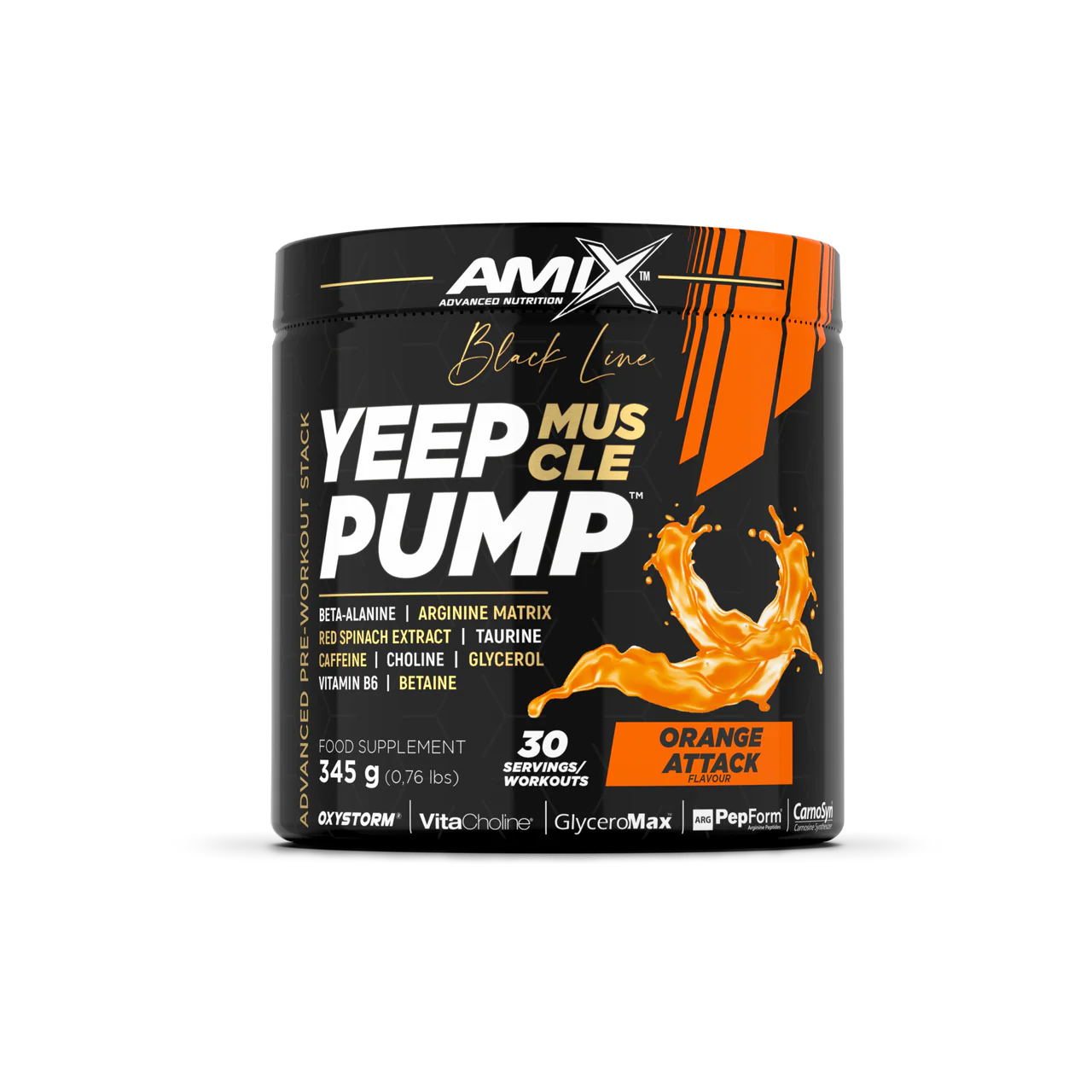 Pre-entreno Yeep Pump Con Cafeína 345gr – Black Line