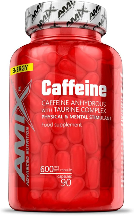 Cafeína 200 mg con Taurina 90 caps – Amix™